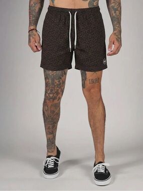Cove Leopard Shorts - Brown